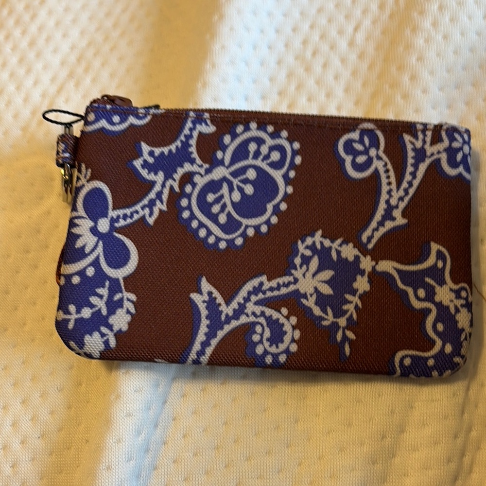 Brown And Blue Patterned Backpack - image 2